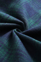 Laden Sie das Bild in den Galerie-Viewer, Grün Plaid 1950er Jahre Kleid