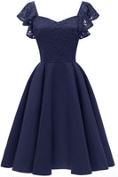 Laden Sie das Bild in den Galerie-Viewer, Sweetheart Burgund Cocktail Party Kleid