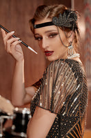 Laden Sie das Bild in den Galerie-Viewer, Flapper Black Zubehör Set aus den 1920er Jahren