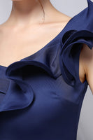 Laden Sie das Bild in den Galerie-Viewer, Eine Schulter Einfaches Abendkleid