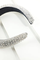 Laden Sie das Bild in den Galerie-Viewer, Glitzer Silber Kristall Stirnband