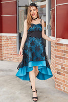 Laden Sie das Bild in den Galerie-Viewer, High-Low Spitze Vintage Kleid