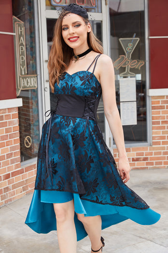 High-Low Spitze Vintage Kleid