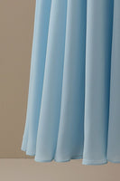 Laden Sie das Bild in den Galerie-Viewer, V-Ausschnitt Blaues Brautmutterkleid