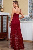 Laden Sie das Bild in den Galerie-Viewer, Weißes Spitze Strand Brautkleid