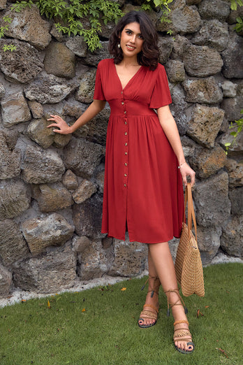 Retro Style Sommer Casual Kleid