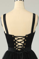 Laden Sie das Bild in den Galerie-Viewer, Himmelblaues Tüll Cocktailkleid