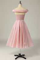 Laden Sie das Bild in den Galerie-Viewer, Prinzessin A Linie Schulterfreies Grau Blau Ball Partykleid