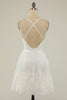 Laden Sie das Bild in den Galerie-Viewer, Rosa Spaghetti Träger Kurzes Jugendweihe Kleid