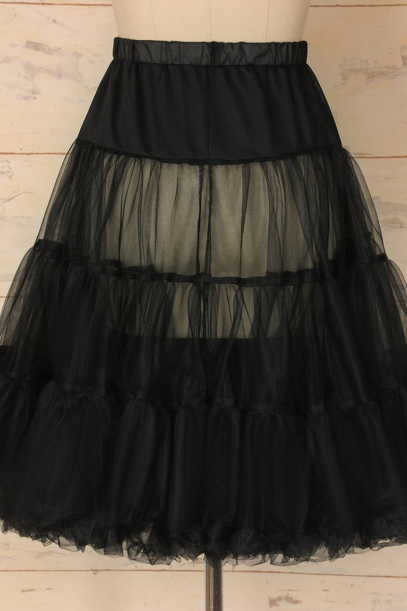 Laden Sie das Bild in den Galerie-Viewer, Black Tulle Petticoat - ZAPAKA