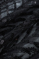 Laden Sie das Bild in den Galerie-Viewer, 1920er Pailletten Schwarz Damen Umhänge