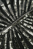 Laden Sie das Bild in den Galerie-Viewer, Schwarz Mermaid 1920er Pailletten Flapper Kleid