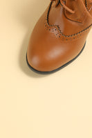 Laden Sie das Bild in den Galerie-Viewer, Schwarzes Leder Klobige Absätze