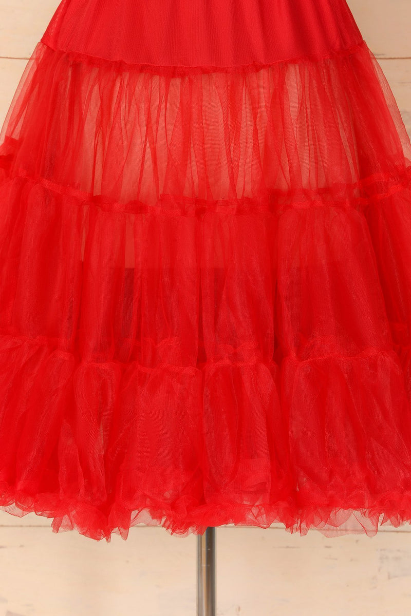 Laden Sie das Bild in den Galerie-Viewer, Tulle Red Petticoat - ZAPAKA