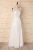 Laden Sie das Bild in den Galerie-Viewer, White Chiffon Prom - ZAPAKA