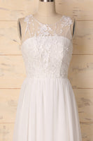 Laden Sie das Bild in den Galerie-Viewer, White Chiffon Prom - ZAPAKA